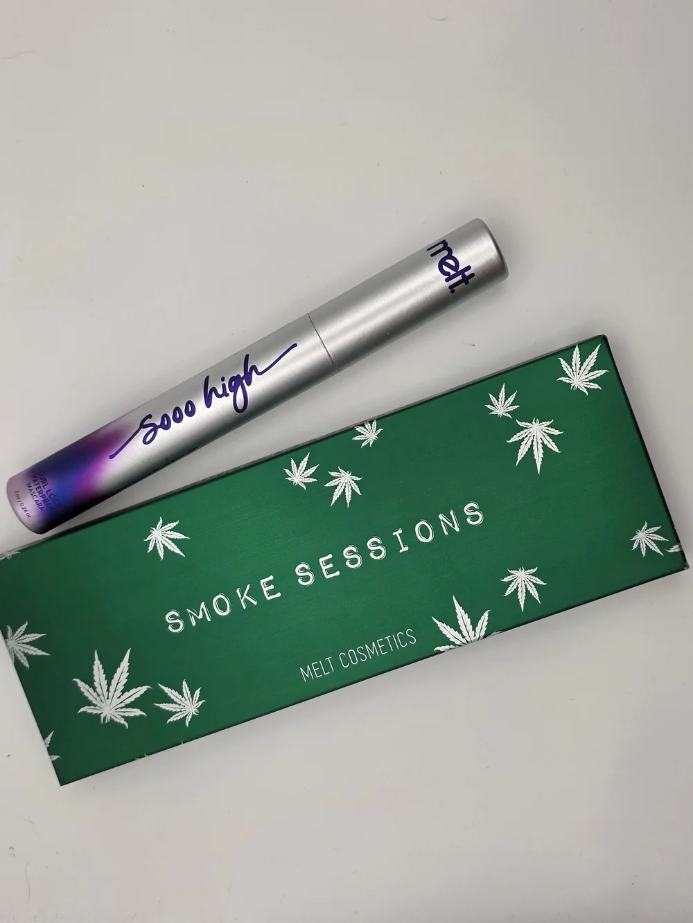 Melt Cosmetics Smoke Sessions Eyeshadow Palette And Mascara - Green & Gold